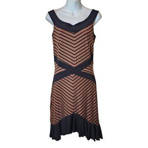 Camel/Black Stripe L'onkel Paris Dress